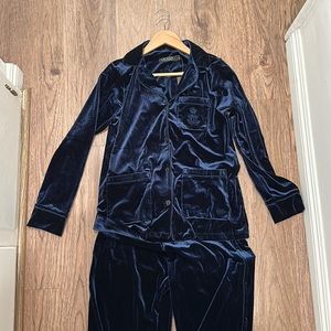 Ralph Lauren 2 piece velvet pajamas set